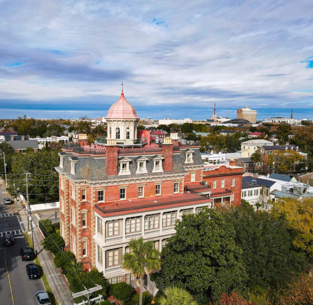 aerial photo of Wentworth Mansion®