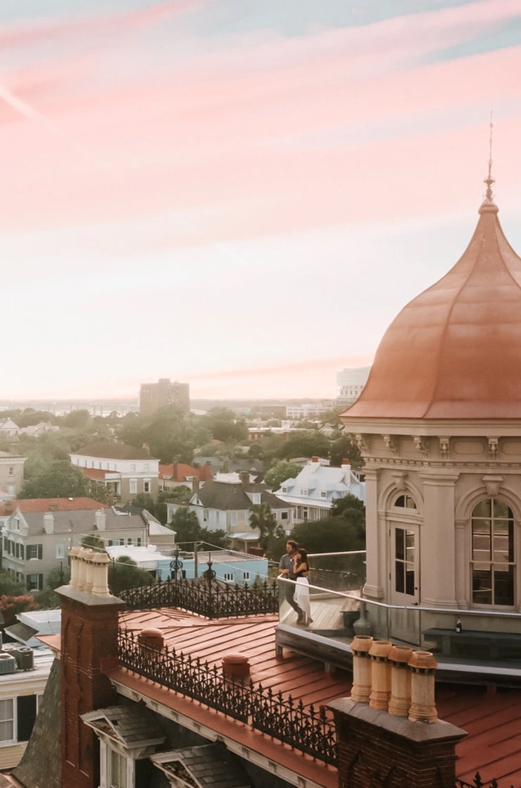 top of Wentworth Mansion