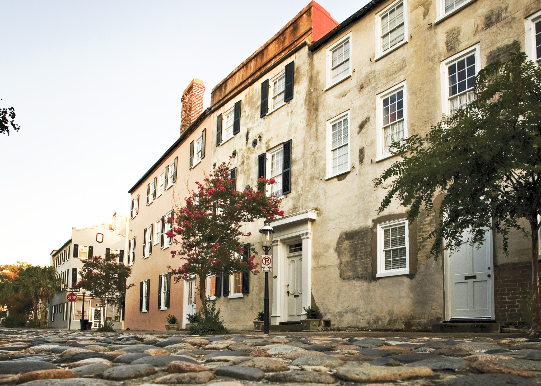 Cobblestone road in Charleston, South Carolina