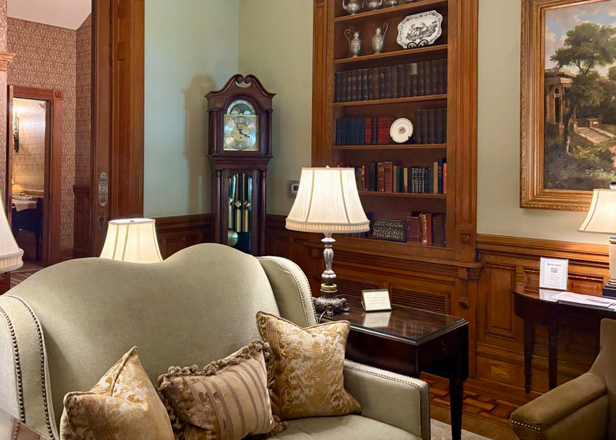 clock at mansion