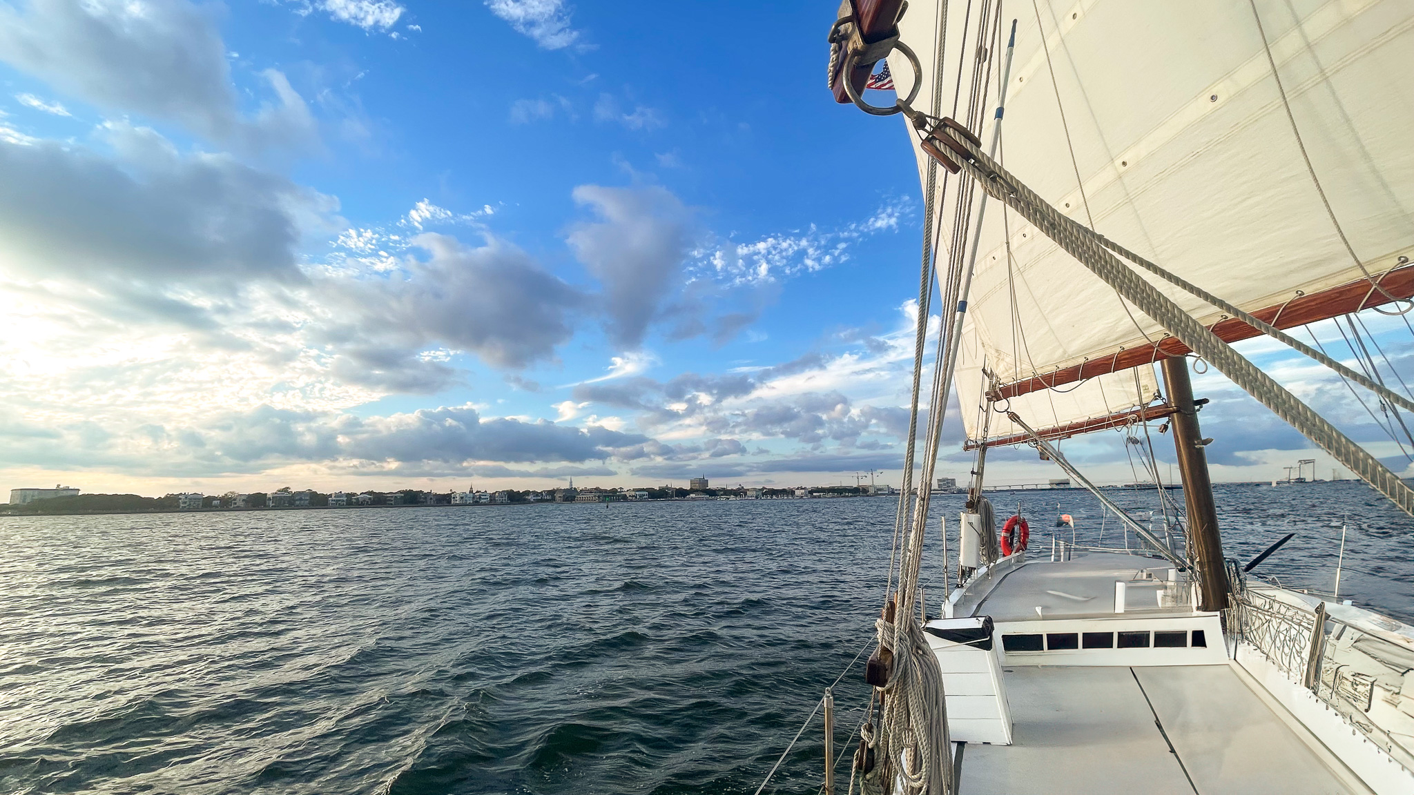 Schooner Pride Sail Boat on the Charleston Harbor