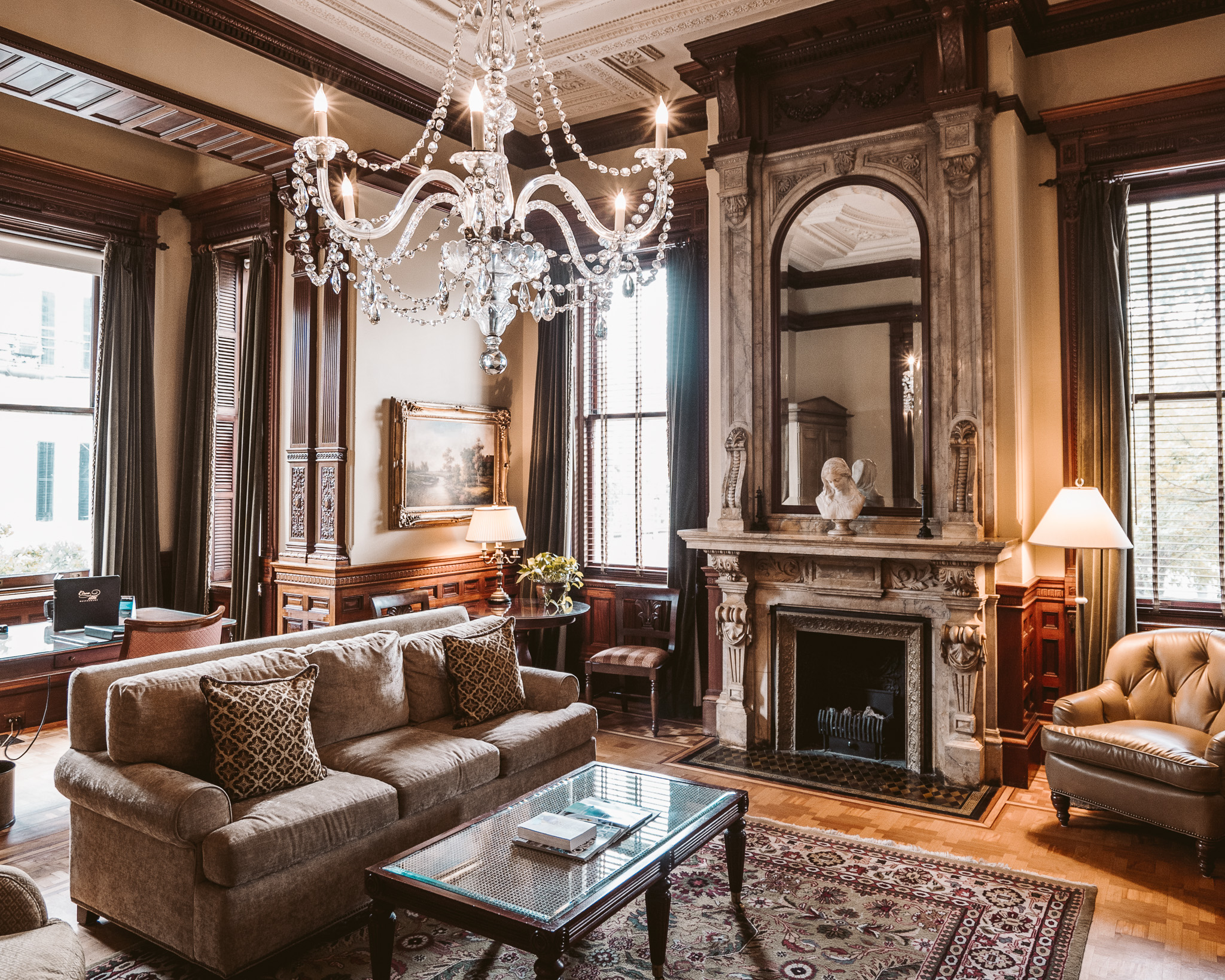 Grand Mansion Suite in Wentworth Mansion in Downtown Charleston