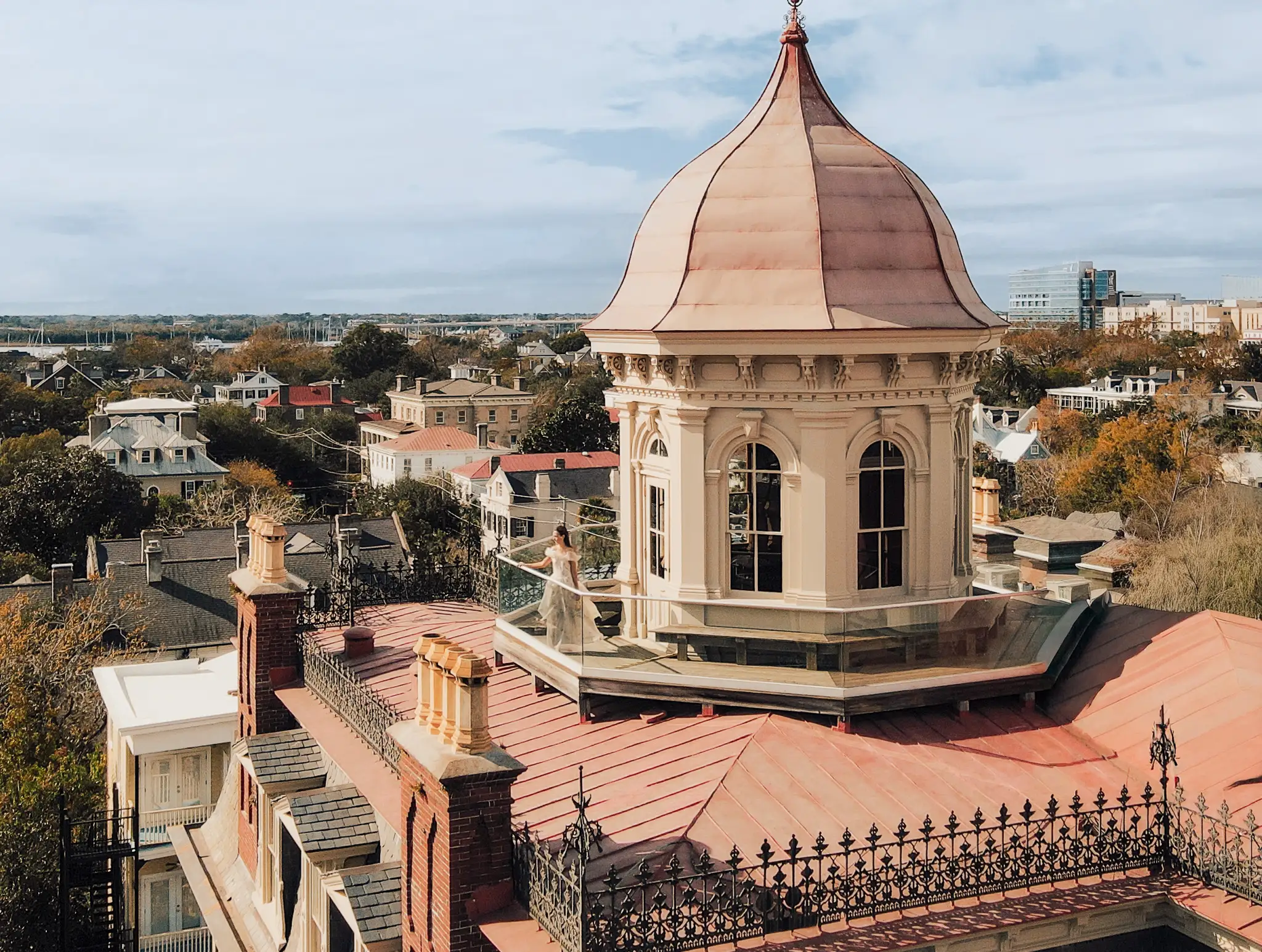 The cupola at Wentworth Mansion
