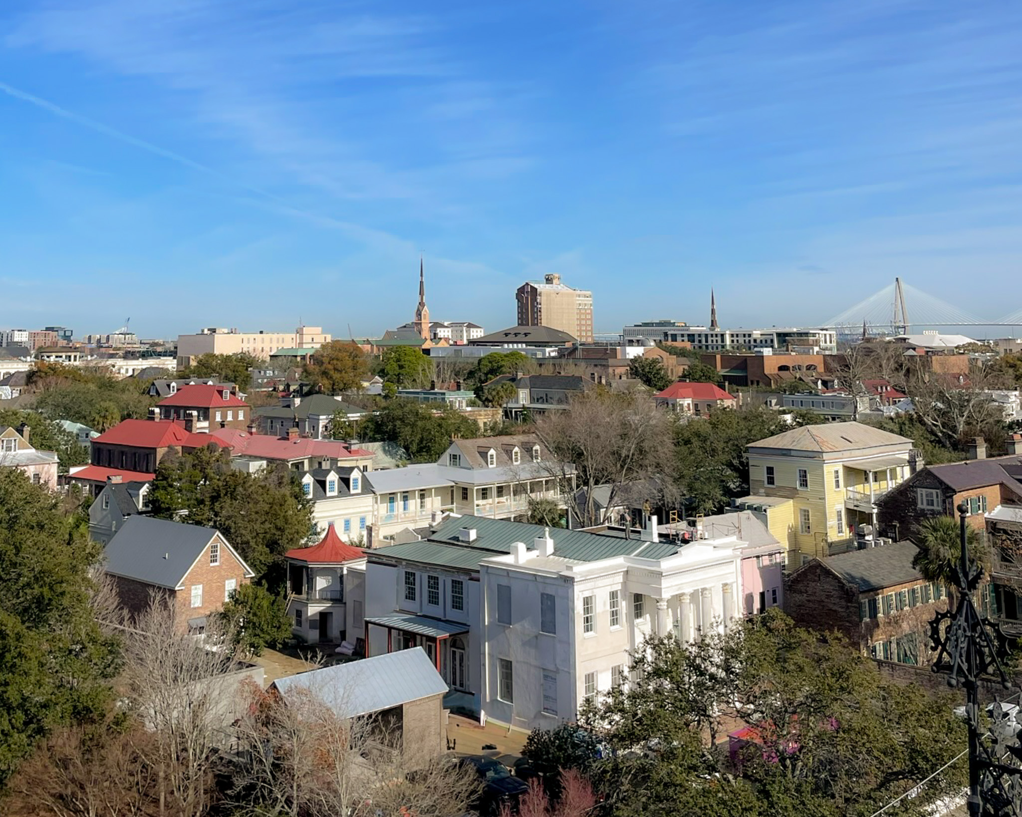 View from the cupola at Wentworth Mansion