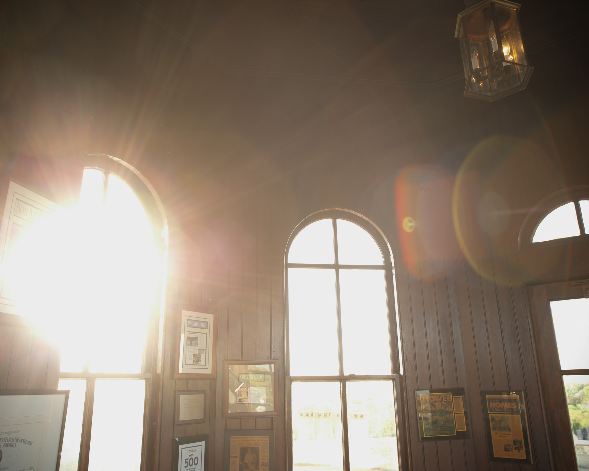 Inside the cupola at Wentworth Mansion