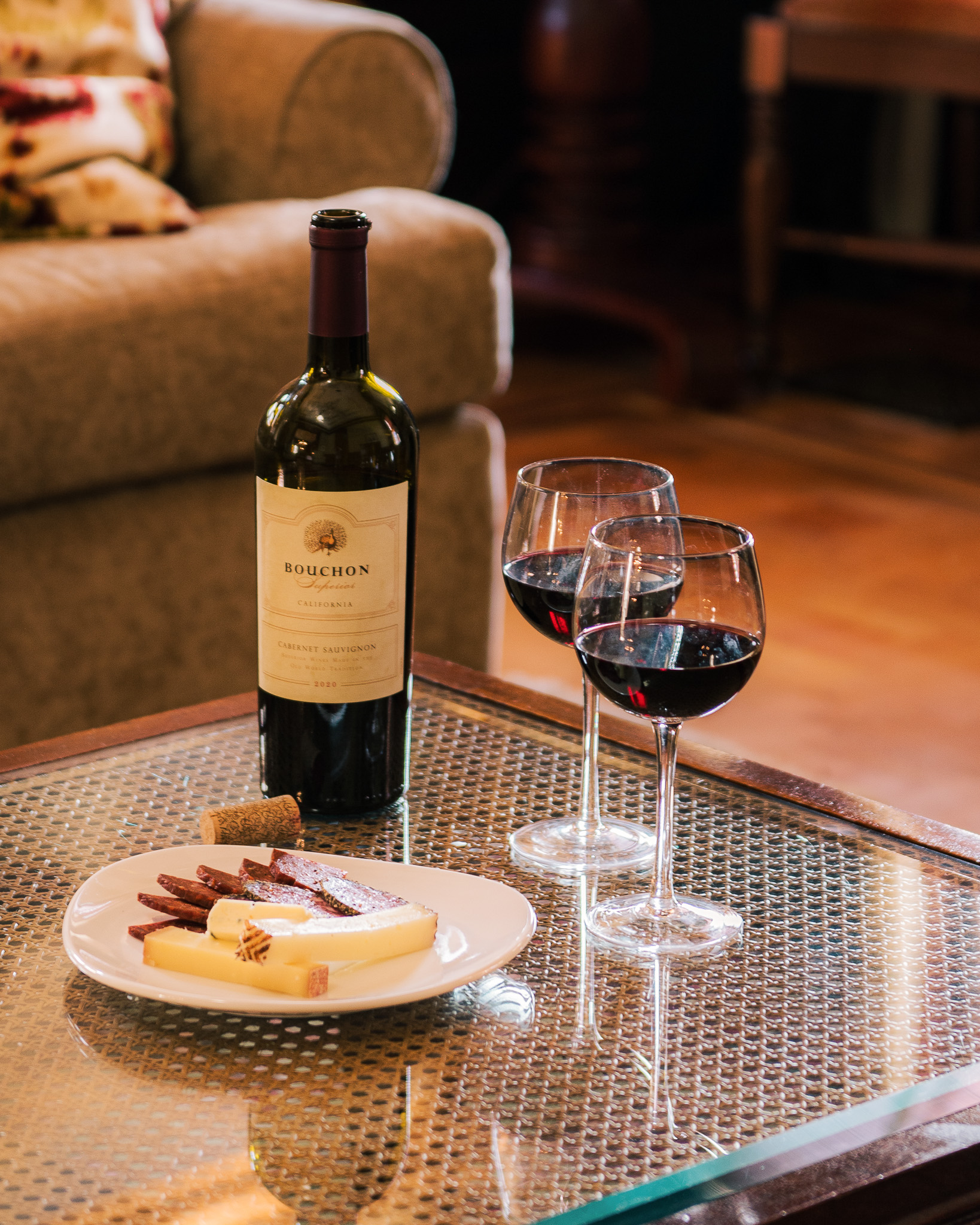 Enhance your stay with wine and cheese